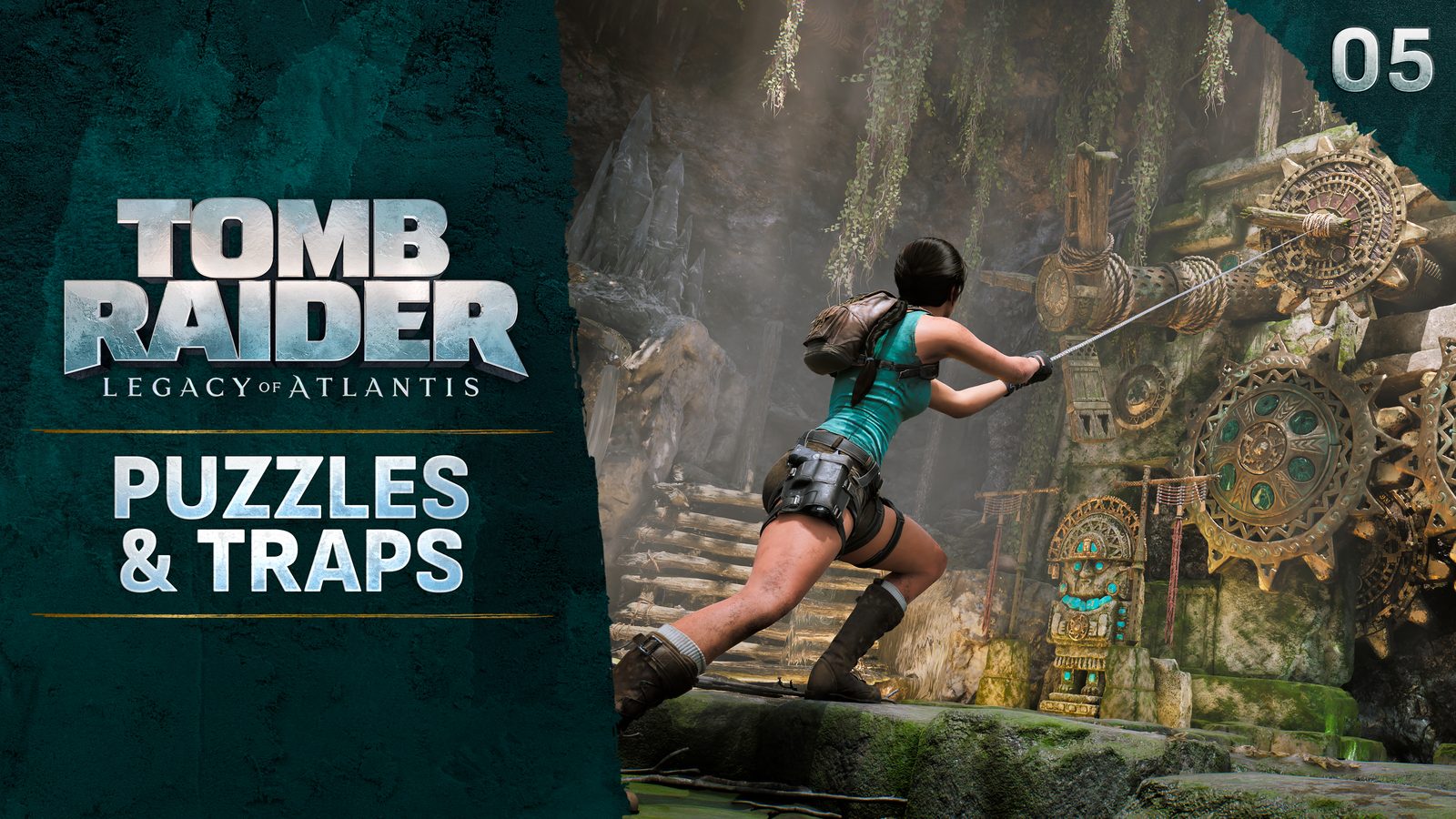 Official puzzles reimagined artwork for Tomb Raider Legacy of Atlantis